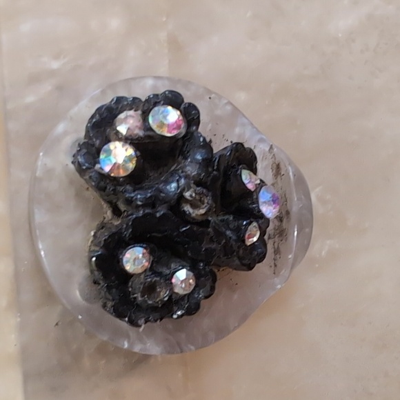 Wilardy Vintage 1950's  Pearlized Lucite Purse Satchel Handbag - Picture 4 of 8